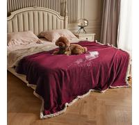 Kritter Planet Large Waterproof Bed Blanket for Intimacy, King Size Love Couples Bed Cover Leakproof, Reversible Protector Furniture Couch Cover for Dogs Pets, Washable, Stain Proof, Hair Resistant