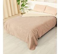 Kritter Planet Waterproof Dog Blanket for Bed, Dog Car Blanket Sofa Covers Furniture Protector for Bed Couch Car Seat, Comfortable Washable Reversible Leak Proof Pet Throw Blanket, 203 x 229 cm, Camel