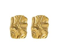Kritz Women's Earrings Rectangular Gold 316L Stainless Steel - Geometric Stud Earrings Drop Earrings Modern Elegant - Gift for Women, Mittel, Metal, No Gemstone