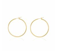 Kritz Women's Hoop Earrings Gold Circle Thin Earrings Small Stud Earrings 40 mm Stainless Steel Hypoallergenic Endless Hoop Earrings Jewellery Gifts for Women