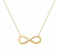 Kritz Women's Infinity Sign Necklace Gold Rose Gold Silver - Jewellery Pendant Infinity Love with Adjustable Chain Paris Fashion for Her