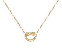 Kritz Women's Necklace Interwoven Circle in Knot Infinity Pendant Ring Love Friendship with Adjustable Chain - Fashionable Gift for Women