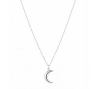 Kritz Women's Necklace Moon Silver Stainless Steel - Chain Pendant Crescent Moon Length 45 cm - Jewellery Crescent Moon Gift for Women