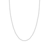 Kritz Women's Necklace Silver 1.5 mm - Fine Silver-Plated Anchor Chain Made of Stainless Steel, Minimalist Link Chain 60 cm for Women