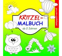 Kritzel-Malbuch ab 2 Jahren: pädagogisch wertvoll: 50 Kritzel-Ausmalbilder für Kleinkinder