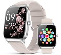 Kriutefy Smart Watch for Women Men - Answer/Make Call, Fitness Tracker Smartwatch for Android iPhone Compatible, 120+ Sports Step Counter (Starlight)