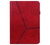 KRjcsfhy Case for Amazon Fire Max 11 2023 Tablet Case - PU Leather Business Stand Cover Case with Auto Wake/Sleep & Pen Loop Holder & Card Slots, Red