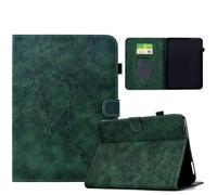 KRjcsfhy Case for iPad Air 11-inch M3 2025/M2 2024/10.9" Air 5th 4th 2022 2020, Multi-Angle Flip PU Leather Embossed Flowers Protective Cover with Stylus Holder Tablet Case,green