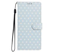 KRjcsfhy Case for Nokia C12, Shockproof PU Leather Star Pattern Magnetic Closure Wallet Stand Case with Card Holders Viewing Stand, Protective Folio Cover for Nokia C12,blue