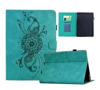 KRjcsfhy Case for Samsung Galaxy Tab S6 lite (SM-P610/615) 2024/2022/2020 Tablet Case - Premium PU Leather Embossed Totem Stand Cover Case with Auto Wake/Sleep & Pen Holder & Card Slots, Blue