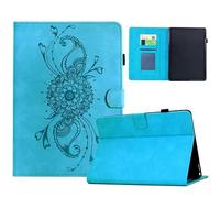 KRjcsfhy Case for Samsung Galaxy Tab S6 lite (SM-P610/615) 2024/2022/2020 Tablet Case - Premium PU Leather Embossed Totem Stand Cover Case with Auto Wake/Sleep & Pen Holder & Card Slots, Blue