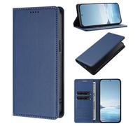 KRjcsfhy Case for ZTE Blade A76 5G, PU Leather Wallet Magnetic Flip Folio Case with Card Slots Kickstand Shockproof Protective Phone Cover for ZTE Blade A76 5G,Deep Blue