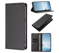 KRjcsfhy Case for ZTE Blade A76 5G, PU Leather Wallet Magnetic Flip Folio Case with Card Slots Kickstand Shockproof Protective Phone Cover for ZTE Blade A76 5G,black