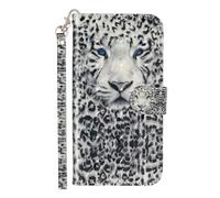 KRjcsfhy for iPhone 17 Pro Case, 3D Painted Shock-Absorption Flip PU Leather Notebook Wallet Phone Cases Folio Magnetic Protective Cover TPU Bumper with Stand Card Holder Slots for iPhone 17 Pro Lion