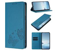 KRjcsfhy for Vivo Y100 5G Wallet Case Leather Embossed Butterfly, Shockproof Protection Flip Folio Cover With Card Holder Magnetic Kickstand Phone Cases for Vivo Y100 5G Hunan