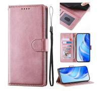 KRjcsfhy Wallet Case for Samsung Galaxy A26/A16, Premium Flip Phone Case Cover Shockproof Leather Stand View Case Silicone Bumper Business Phone Case for Samsung Galaxy A26/A16,pink