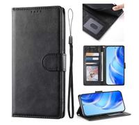 KRjcsfhy Wallet Case for Samsung Galaxy A26/A16, Premium Flip Phone Case Cover Shockproof Leather Stand View Case Silicone Bumper Business Phone Case for Samsung Galaxy A26/A16,black