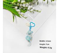 KRJGOERG 1 Pc Charm Marine Life Beading Applique Patch Decoration Coconut Tree Handmade Rhinestone Keychain Crystal Bag Pendant