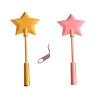 KRJGOERG 1Pcs 36.8cm Cute Credit Card Holder Fashion Creative 3D Printed Wand Tap to Pay Lightweight Portable Star Magic Wand Holder Daily Use