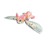 KRJGOERG 3D Printed Owl Moving Model Button to Swing Wings Desktop Ornament Decorative Sculpture for Living Room Bedroom Study Desk