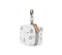 KRJGOERG Baby Pacifier Case with Clip, Pacifier Holder Pouch Box for Diaper Bag, Holds 2 Pacifiers and Small Baby Utensils, Ideal for Travel Outdoor Activities