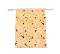 KRJGOERG Beeswax Linen Bread Bags for Homemade Bread, Reusable Eco-Friendly Food Storage, Ideal Beeswax Wraps for Bread Lovers
