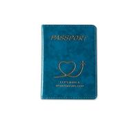 KRJGOERG Colorful PU Passport Holder Passport Covers Travel Wallet Ticket Holder Passport Protective Cover ID Credit Card Holder Travel Accessories