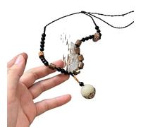 KRJGOERG Ethnic Style Bodhi Flower Necklace for Women Long Woven Flower Sweater Chain Fashion Jewelry Accessories Birthday Gifts