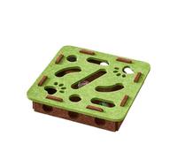 KRJGOERG Interactive Cat Puzzle Toy Box, Felt Hide-and-Seek Plaything with Squeaky Toys, Mental and Physical Exercise for Indoor Cats