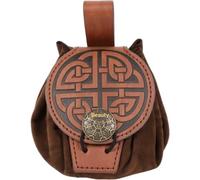 KRJGOERG New PU Leather Dice Bag Tray Cute Drawstring Pouch for DND Dungeons & Dragons RPG Coin Purse Gift Idea