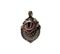 KRJGOERG Tarot Vision Pendant, All-Seeing Eye Necklace with Tarot Card Symbol, Mystic Spiritual Jewelry, Smooth Rotation Accessory