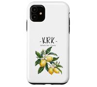 Krk Lemon Art Croatian Lover Croatia Adriatic Sea Case for iPhone 11