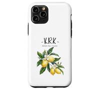 Krk Lemon Art Croatian Lover Croatia Adriatic Sea Case for iPhone 11 Pro