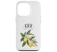 Krk Lemon Art Croatian Lover Croatia Adriatic Sea Case for iPhone 13 Pro