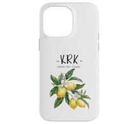 Krk Lemon Art Croatian Lover Croatia Adriatic Sea Case for iPhone 14 Pro Max