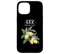 Krk Lemon Art Croatian Lover Croatia Adriatic Sea Case for iPhone 15
