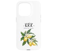 Krk Lemon Art Croatian Lover Croatia Adriatic Sea Case for iPhone 15 Pro