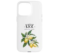 Krk Lemon Art Croatian Lover Croatia Adriatic Sea Case for iPhone 15 Pro Max