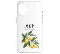 Krk Lemon Art Croatian Lover Croatia Adriatic Sea Case for iPhone 16