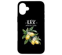 Krk Lemon Art Croatian Lover Croatia Adriatic Sea Case for iPhone 16 Plus