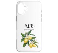 Krk Lemon Art Croatian Lover Croatia Adriatic Sea Case for iPhone 16 Plus