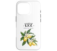 Krk Lemon Art Croatian Lover Croatia Adriatic Sea Case for iPhone 16 Pro