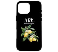 Krk Lemon Art Croatian Lover Croatia Adriatic Sea Case for iPhone 16 Pro Max