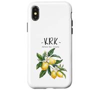 Krk Lemon Art Croatian Lover Croatia Adriatic Sea Case for iPhone X/XS