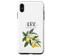Krk Lemon Art Croatian Lover Croatia Adriatic Sea Case for iPhone XS Max