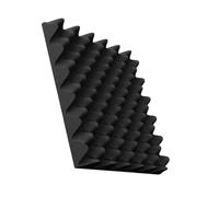 Krmoau Acoustic Panels, Acoustic Wall Panels, Soundproofing, Fire Resistant, High Density Wedge Shape, Sound-Absorbing Foam Material, Self-Adhesive for Wall, Ceiling, Home Studio