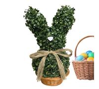 Krmoau Artificial Green Plants Realistic Cute Home Decoration Festive Artificial Rabbit Tree as Home Decoration for Garden, Balcony, Bedroom, Dining Table, Entrance, Windowsill, Office