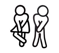 Krmoau Bathroom Signs - Acrylic Funny Fade Resistant Decorations | Bathroom Door Signs, For Toilets Public Indoor Outdoor Hallway Hotel Restaurant Celebrations Gatherings