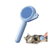Krmoau Brush for cats for hair removal, tool for the care of pets with release button, remover for cat hair, for hair care at home, on the go, in the bathroom or