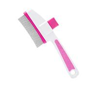 Krmoau Cat Brush Against Hair Loss - Pet Care Accessories with a Unbuttoning Button - Flea Comb for Kittens - For Hair Loss, Bathing and Massage - and Short-Haired Cats